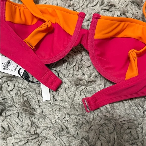 Express Vibrant Pink and Orange Bra - Picture 6 of 8